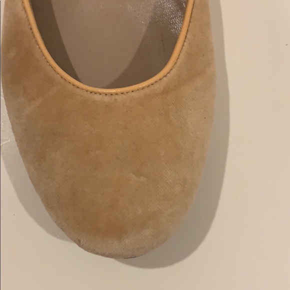 Chloe velvet/ kid skin detail flats - Picture 6 of 9
